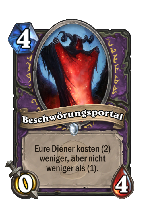 Beschwörungsportal Klassik Hearthstone Karten HSReplay net