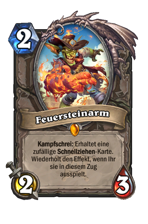 Feuersteinarm Showdown im Ödland Hearthstone Karten HSReplay net