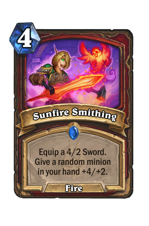 Sunfire Smithing Best Hearthstone Decks Hsreplay Net