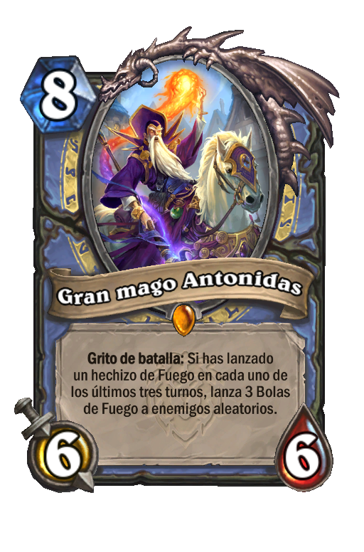 Gran Mago Antonidas Unidos En Ventormenta Hearthstone Card