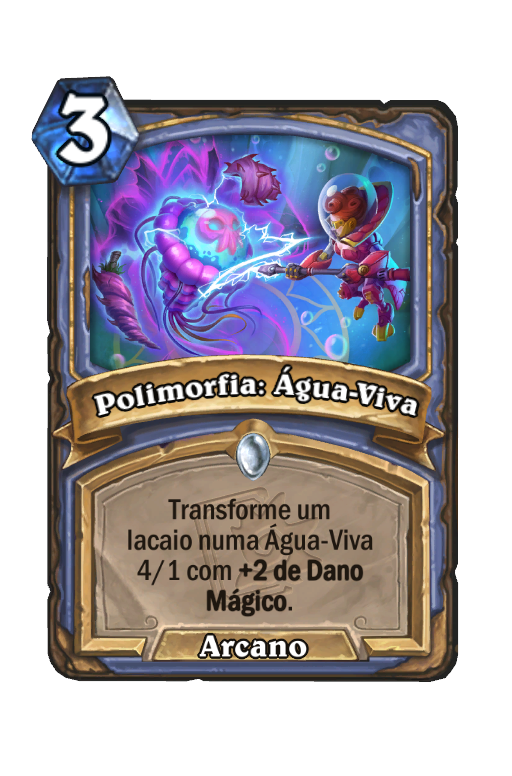 Polimorfia Gua Viva Viagem Cidade Submersa Hearthstone Card