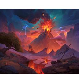 喷发火山