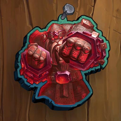 Blood Golem Sticker artwork
