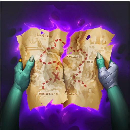 Worn Treasure Map artwork