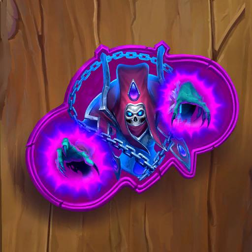 Deathwhisper Sticker artwork