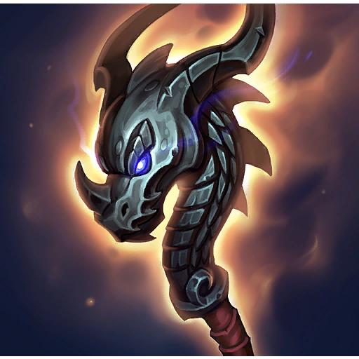 Dragonhead Staff artwork