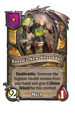 Sneed's New Shredder