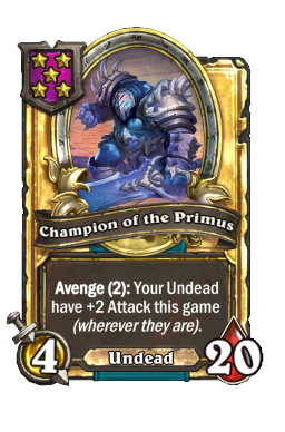 Champion of the Primus (Golden)