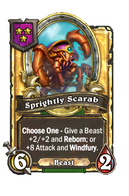 Sprightly Scarab (Golden)