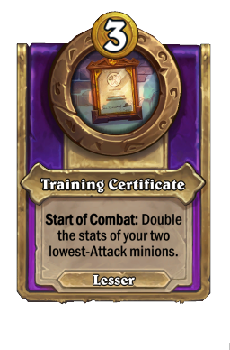 Training Certificate