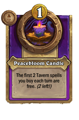 Peacebloom Candle