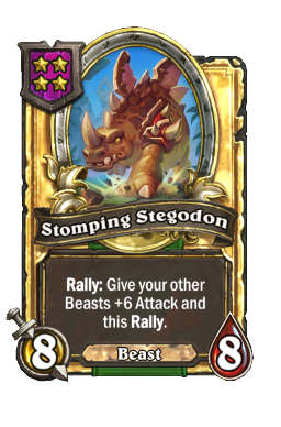 Stomping Stegodon (Golden)