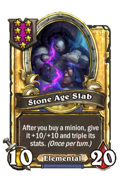 Stone Age Slab (Golden)