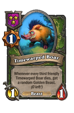 Timewarped Boar