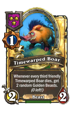 Timewarped Boar (Golden)