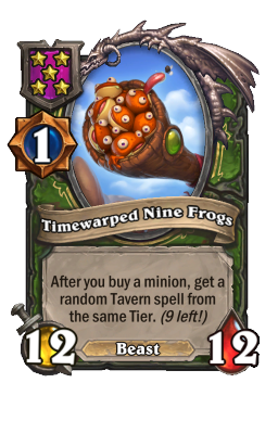 Timewarped Nine Frogs