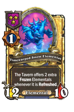 Timewarped Snow Elemental (Golden)