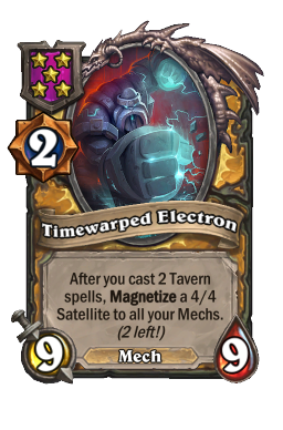 Timewarped Electron