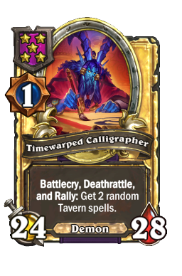Timewarped Calligrapher (Golden)