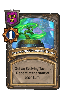 Timewarped Evolving Tavern