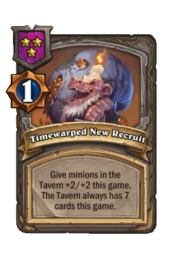 Timewarped New Recruit