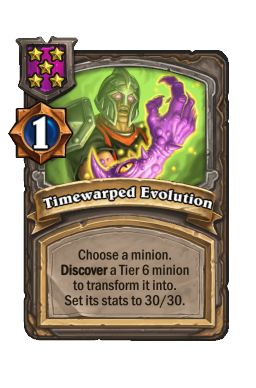 Timewarped Evolution
