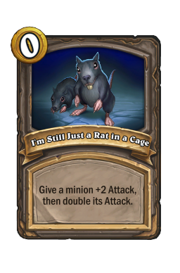 I'm Still Just a Rat in a Cage