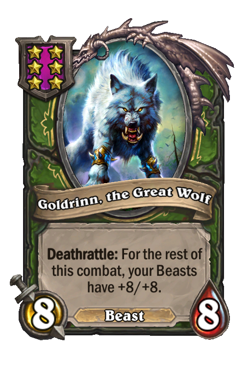 Goldrinn, the Great Wolf