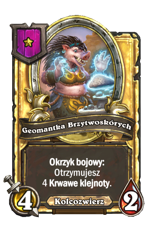 Geomantka Brzytwoskórych (złota)