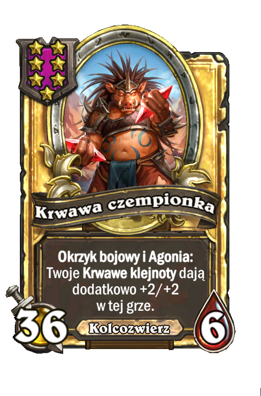 Krwawa czempionka (złota)