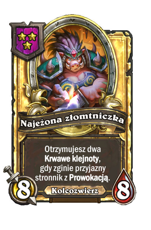Najeżona złomtniczka (złota)