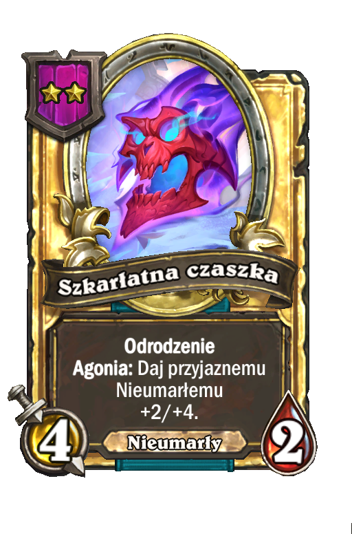 Szkarłatna czaszka (złota)
