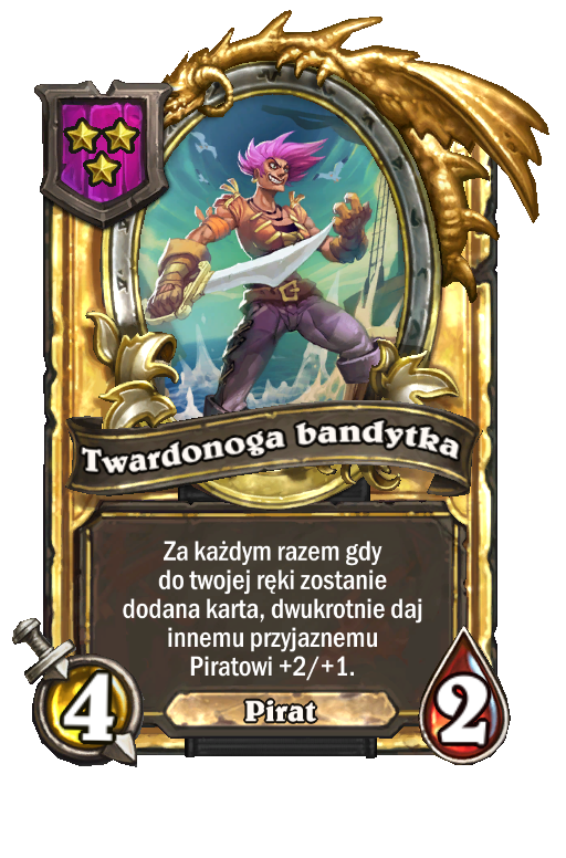 Twardonoga bandytka (złota)