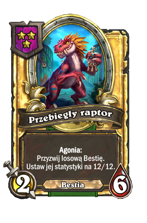 Przebiegły raptor (złota)