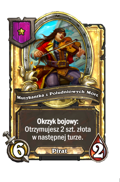 Muzykantka z Południowych Mórz (złota)