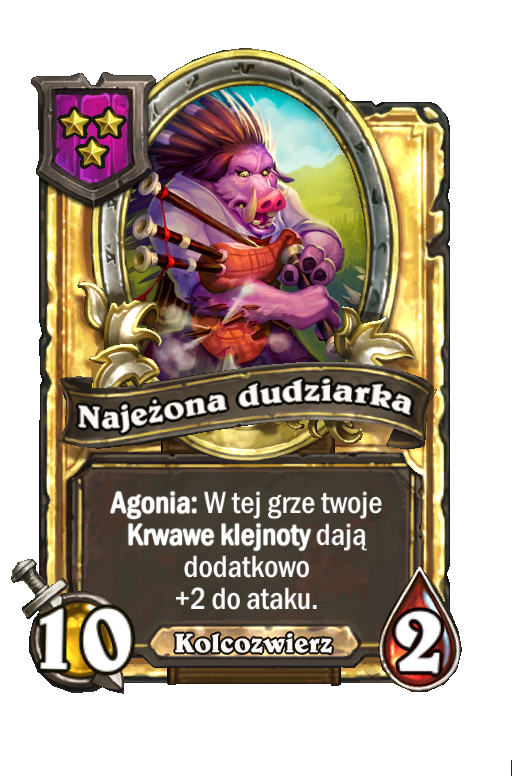 Najeżona dudziarka (złota)