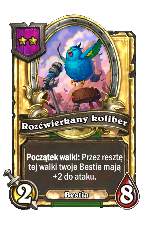 Rozćwierkany koliber (złota)
