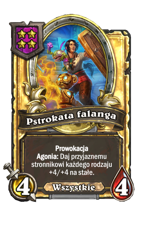 Pstrokata falanga (złota)