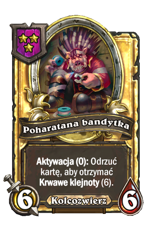 Poharatana bandytka (złota)