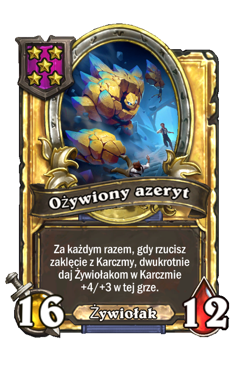 Ożywiony azeryt (złota)