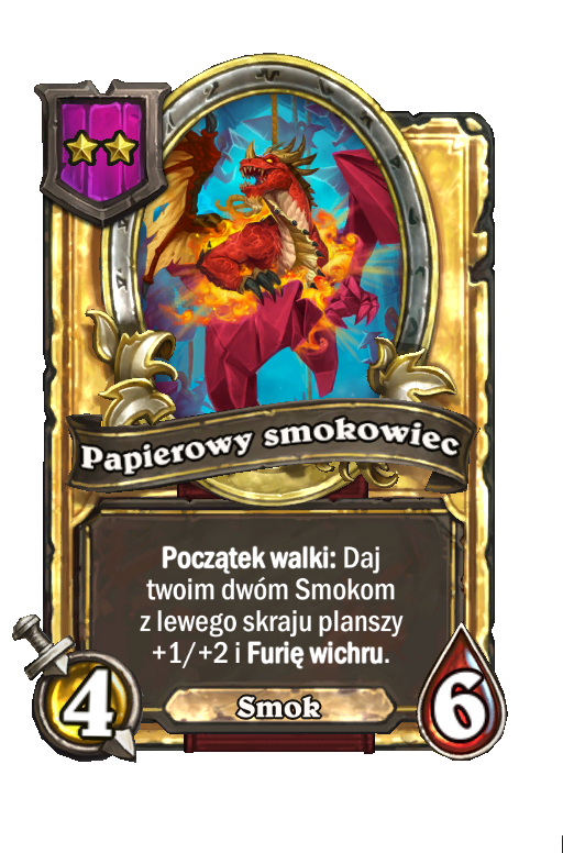 Papierowy smokowiec (złota)