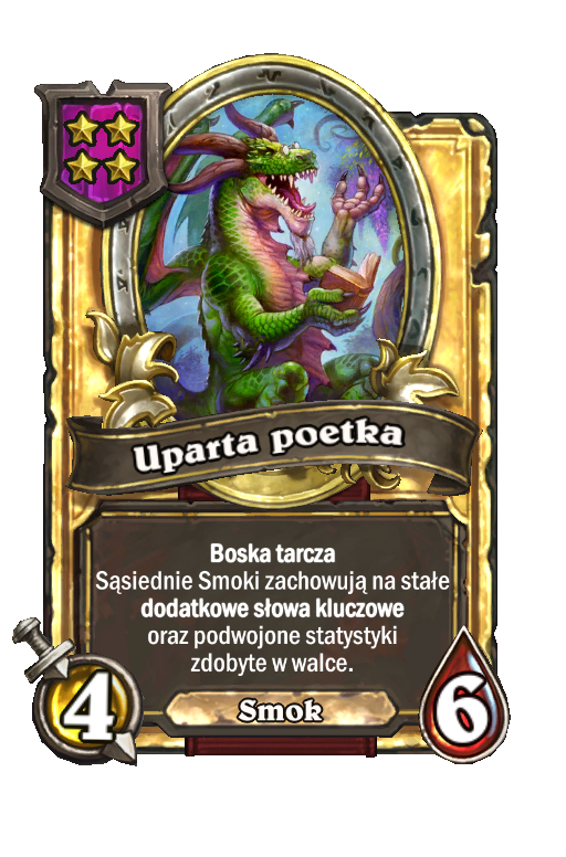 Uparta poetka (złota)