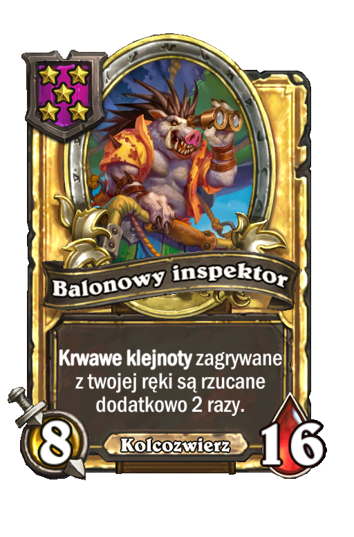 Balonowy inspektor (złota)