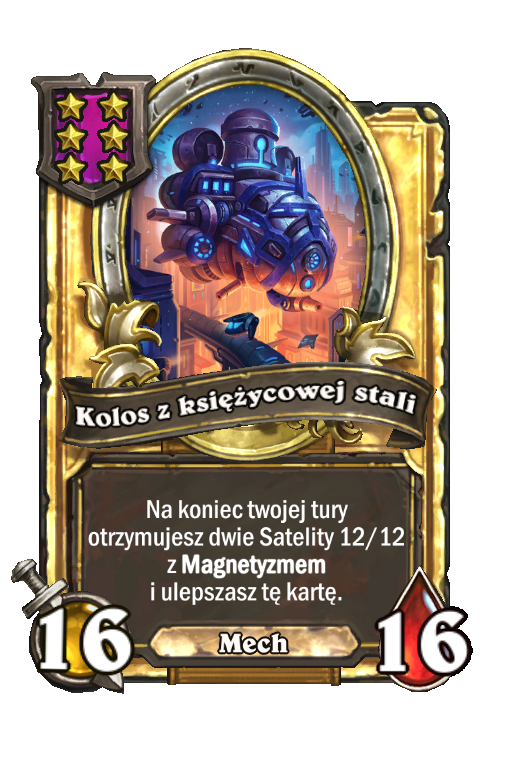 Kolos z księżycowej stali (złota)