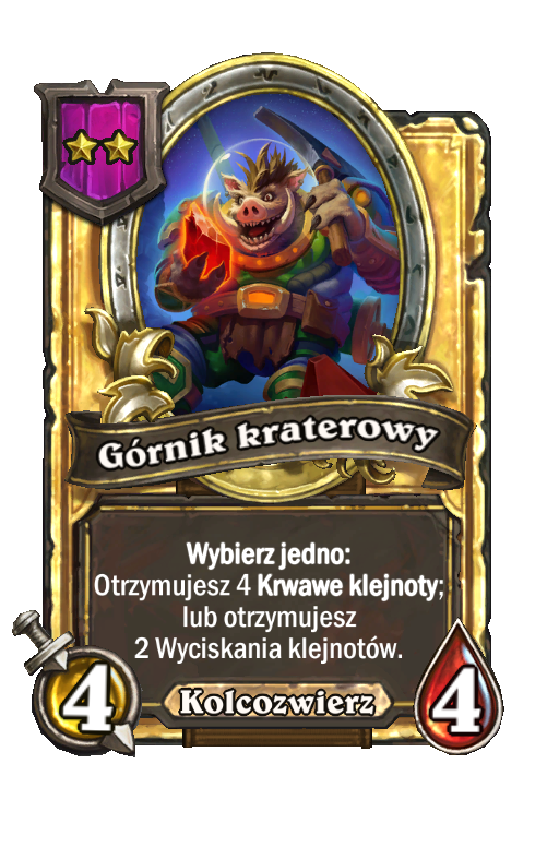 Górnik kraterowy (złota)