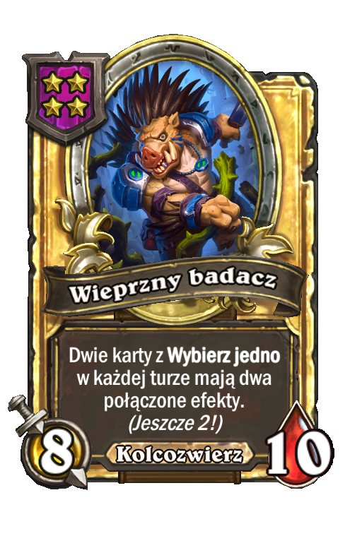 Wieprzny badacz (złota)