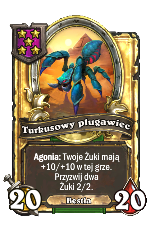 Turkusowy plugawiec (złota)