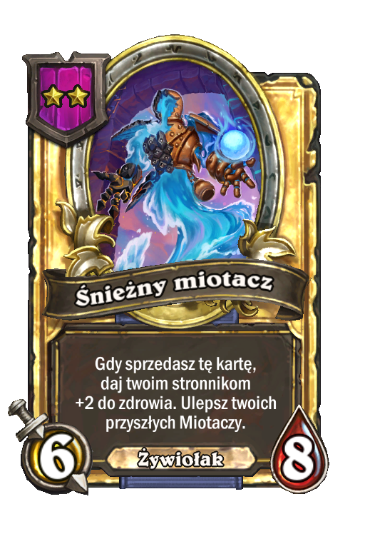 Śnieżny miotacz (złota)