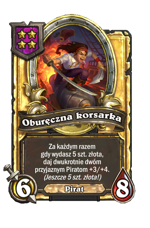 Oburęczna korsarka (złota)