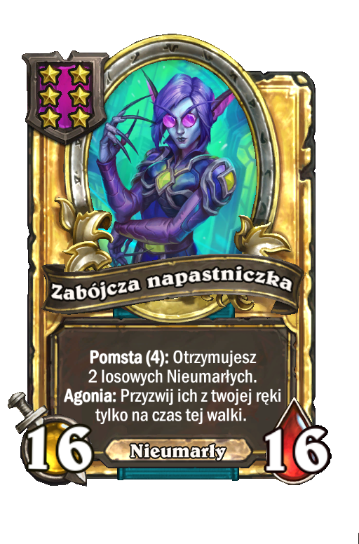 Zabójcza napastniczka (złota)